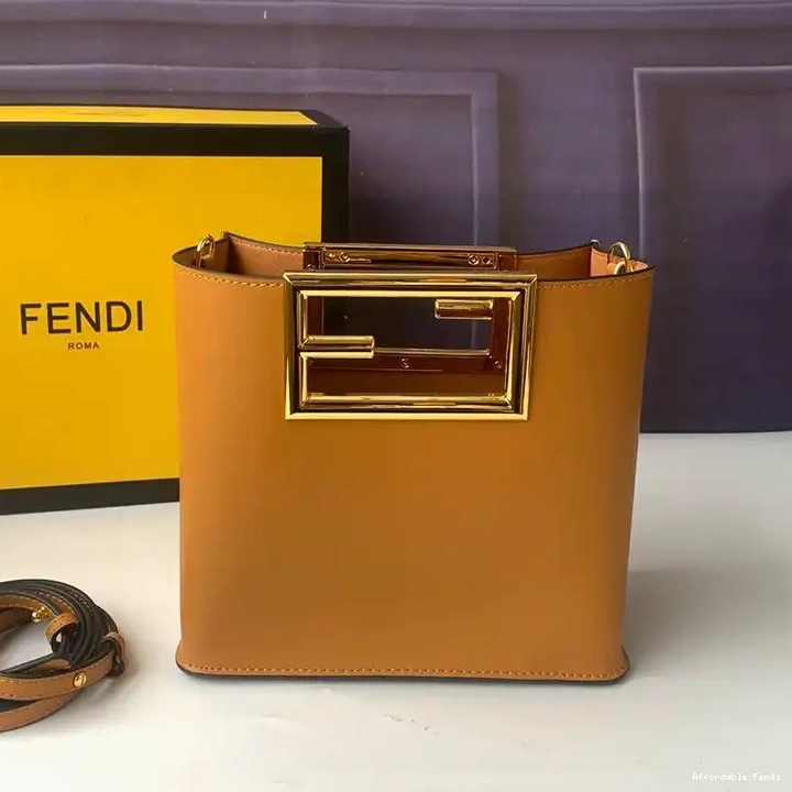 Affordable Affordable Way Fendi In Calf Brown Small Bag Leather 0420
